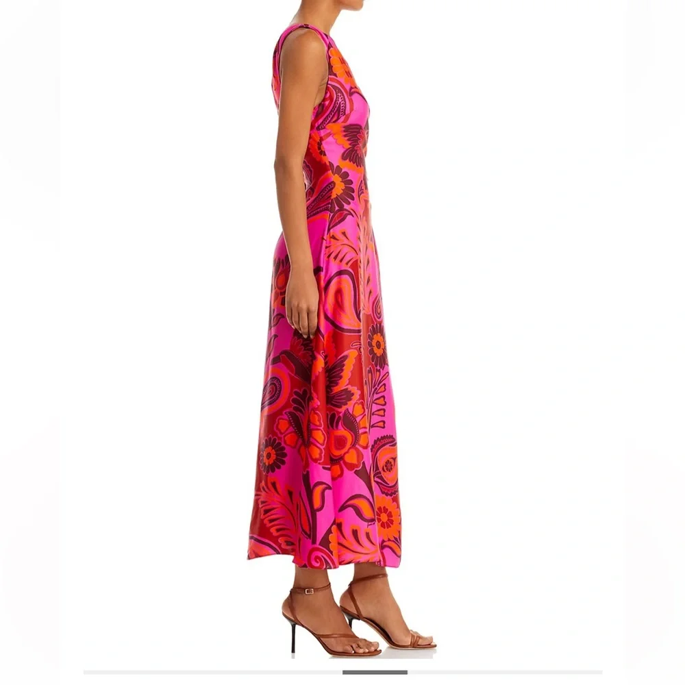 FARM RIO NWT BOLD FLORAL MIDI DRESS ❤️ - Picture 6 of 10